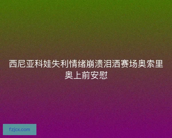西尼亚科娃失利情绪崩溃泪洒赛场奥索里奥上前安慰 西尼亚科娃失利情绪崩溃泪洒赛场奥索里奥上前安慰
